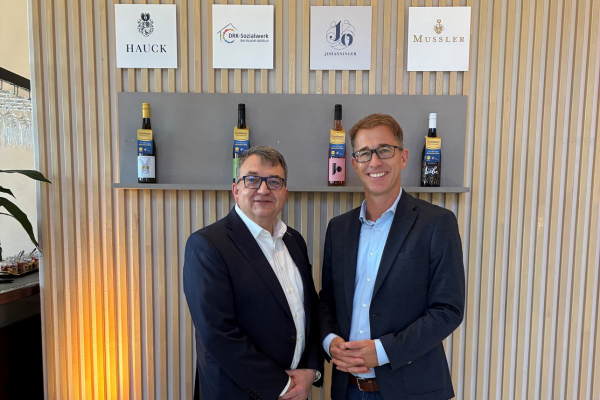 Thomas Scherer Thomas Kobold Presseevent mit den Gewinnern des Lidl-Weinwettbewerbs